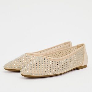 ZARA SHINY MESH BALLET FLATS